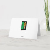 Happy Birthday Cartoon Horse. Kaart (Achterkant)