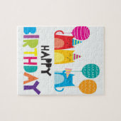 Happy Birthday Cartoon Legpuzzel (Horizontaal)