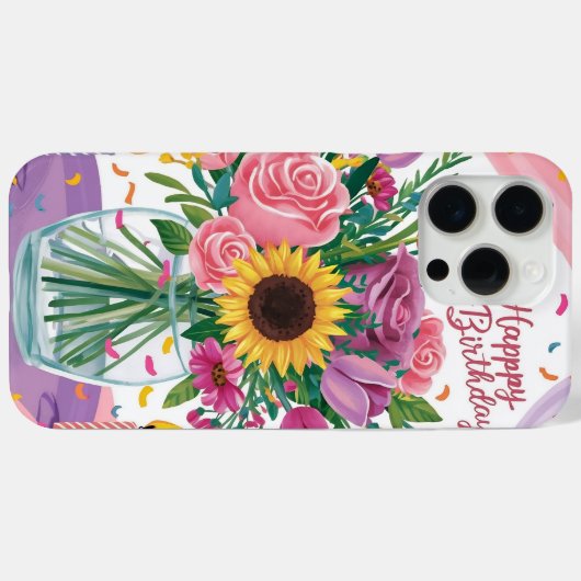 Happy Birthday  Case-Mate iPhone Case (Achterkant (horizontaal))