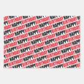 Happy Birthday Casino Gift Inpakpapier Vel (Voorkant)