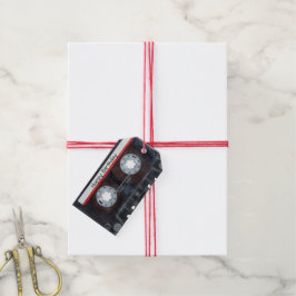 Happy Birthday Cassettebandje Cadeaulabel