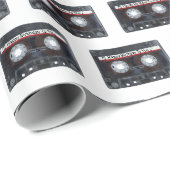 Happy Birthday Cassettebandje Cadeaupapier (Rol Hoek)