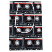 Happy Birthday Cassettebandje Medium Cadeauzakje (Voorkant)