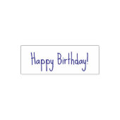 Happy Birthday! Casual Handwritten Font Style Text Zelfinktende Stempel (Design)