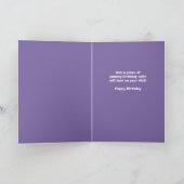 Happy Birthday Cat Blowing Candle on Cake Humor Feestdagen Kaart (Binnen)