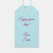 Happy Birthday Cat Cadeaulabel (Achterkant)