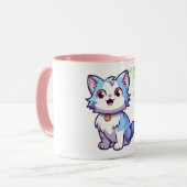 Happy Birthday Cat Coffee Mug – Cute Gift for Cat  Mok (Voorkant links)