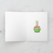 Happy Birthday Cat in het Pet Kaart (Binnen)