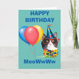 Happy Birthday Cat in het Pet Kaart