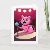 Happy Birthday Cat Kaart (Voorkant)