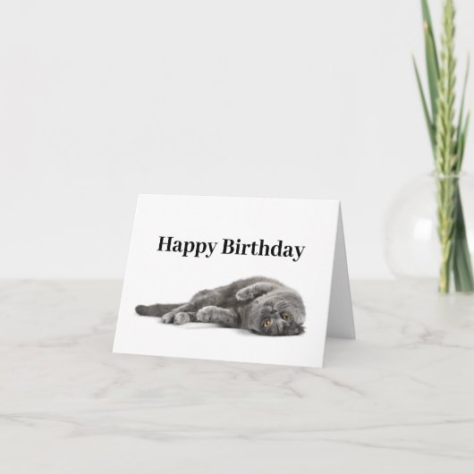 Happy Birthday Cat Lover Card Kaart (Voorkant)
