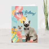 Happy Birthday Cat Lover | Funny Editable Text Kaart (Voorkant)