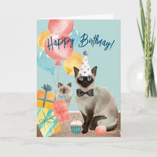 Happy Birthday Cat Lover | Funny Editable Text Kaart (Voorkant)