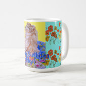 Happy Birthday Cat Oranje Poppy Womans Name Mok (Voorkant rechts)