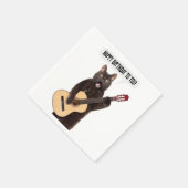 Happy Birthday Cat Singing and Plays Guitar Servet (Hoek)