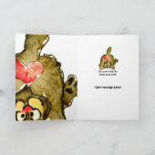 Happy Birthday Cat Wenskaart Kaart (Binnen)