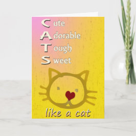Happy Birthday Cats Kaart
