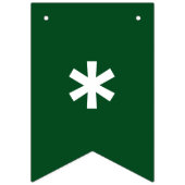 Happy Birthday Celebration any Color any Text Vlaggetjes (Eerste vlag)