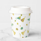 Happy Birthday Celebration Balloons & Hats Pattern Papieren Bekers (Rechts)