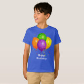 "Happy Birthday," Celebration Balloons T-shirt (Voorkant volledig)