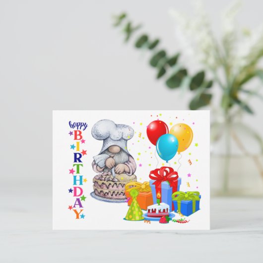 Happy Birthday Celebration Briefkaart (Staand voorkant)