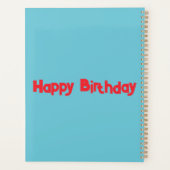 Happy Birthday Celebration Calendar Planner (Achterkant)