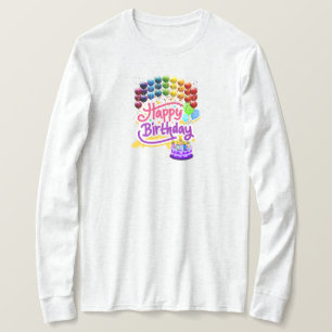Happy Birthday Celebration Dames T-shirt met lange