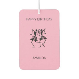 Happy Birthday Celebration Dansers Roze Luchtverfrisser