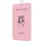 Happy Birthday Celebration Dansers Roze Luchtverfrisser (Links)