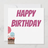 Happy Birthday Celebration Kaart (Achterkant)
