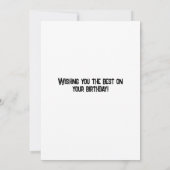 Happy Birthday Celebration Kaart (Achterkant)