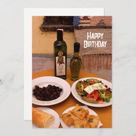 Happy Birthday Celebration Kaart (Voorkant / Achterkant)