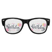 Happy Birthday Celebration Kinder Zonnebril (Voorkant)