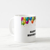 "Happy Birthday Celebration Mok" Koffiemok (Voorkant links)