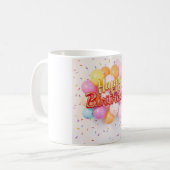 "Happy Birthday Celebration Mok" Koffiemok (Voorkant links)