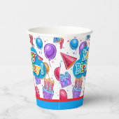 Happy Birthday Celebration  Papieren Bekers (Rechts)