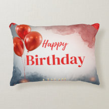 Happy Birthday Celebration Pillow