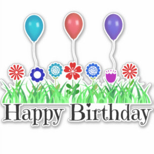 Happy Birthday Celebration Sticker
