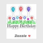 Happy Birthday Celebration Sticker (Vel)