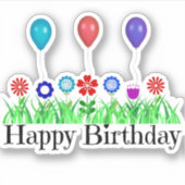 Happy Birthday Celebration Sticker (Voorkant)