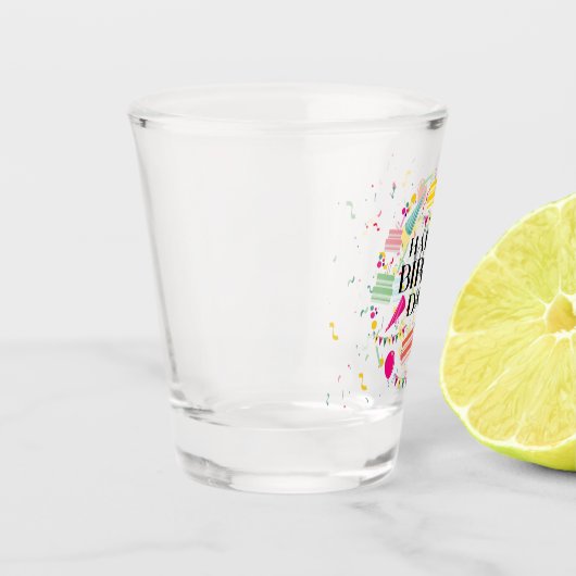 Happy Birthday Celebrations Shot Glass Shot Glas (Links)