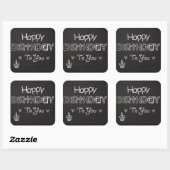 Happy Birthday Chalkboard Sticker (Vel)
