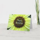 "Happy Birthday" Cheerful Sunflower Kaart (Voorkant)