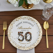  Happy Birthday Cheers To 50 Years Photo Collage Papieren Bordje