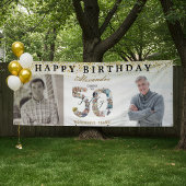 Happy Birthday Cheers To 50 Years Photo Then & Now Spandoek