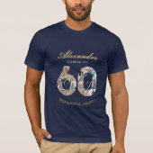 Happy Birthday Cheers To 60 Years Photo Collage T-shirt (Voorkant)