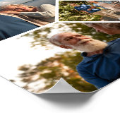 Happy Birthday Cheers To 70 Years Photo Collage Poster (Hoek)