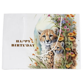 Happy Birthday Cheetah Baby en mama Groot Cadeauzakje