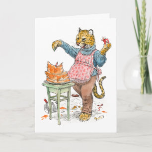 Happy Birthday Cheetah Card Kaart