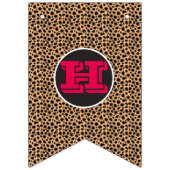 Happy Birthday Cheetah Print Bunting Vlaggetjes (Tweede vlag)